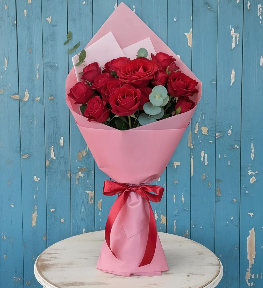 Букет цветов из: Розы в Дмитровский Погост