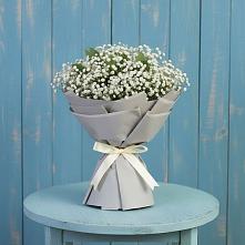 Букет цветов из:  Гипсофила в Дмитровский Погост