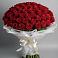 Букет 101 Красная роза Блэк Мэджик в Дмитровский Погост