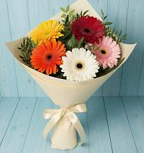 Букет цветов из:  Герберы в Дмитровский Погост