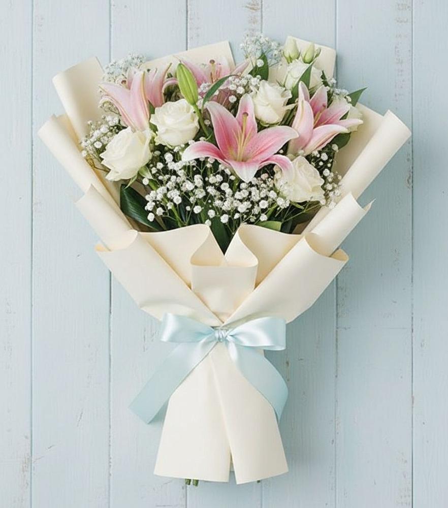 Букет цветов из: Лилии в Дмитровский Погост