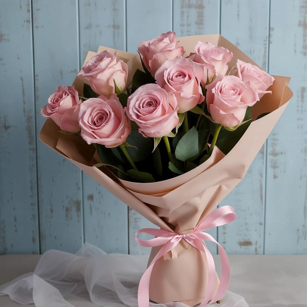 Букет цветов из: Розы в Дмитровский Погост