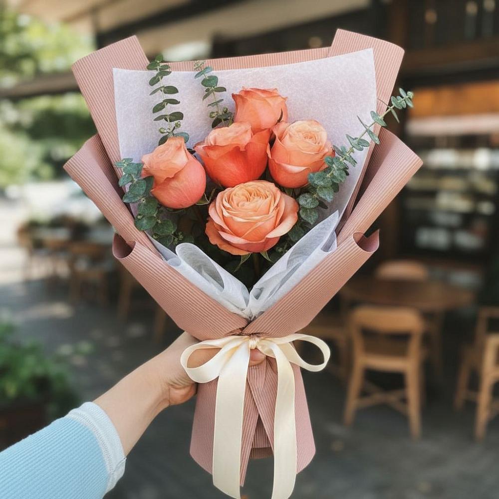 Букет цветов из: Розы в Дмитровский Погост