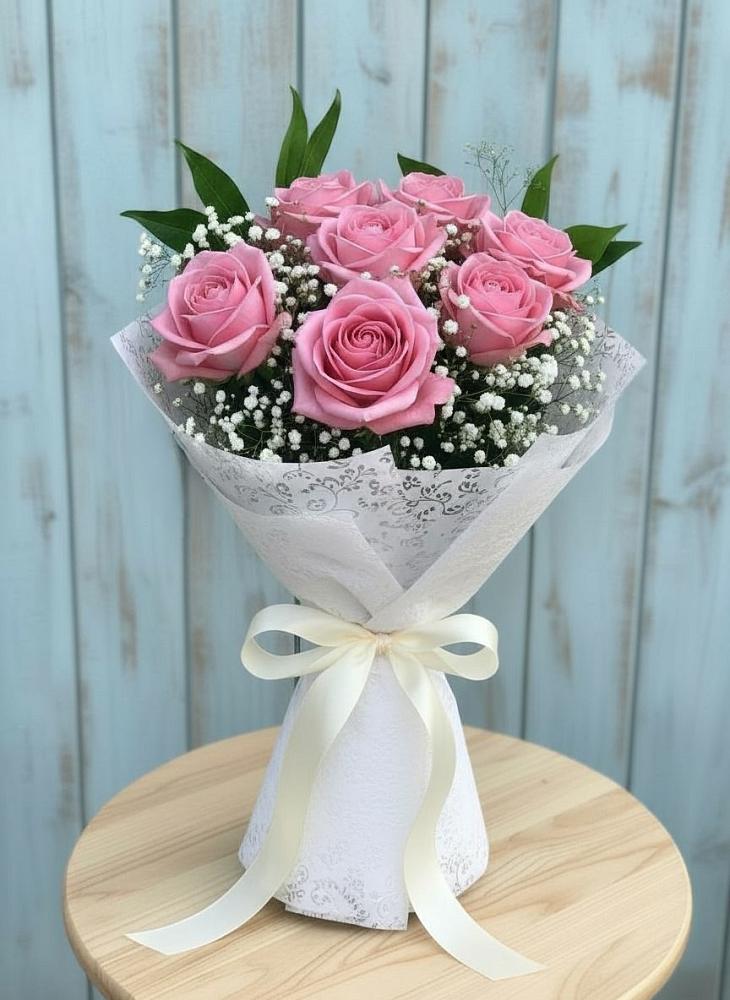 Букет цветов из: Розы в Дмитровский Погост