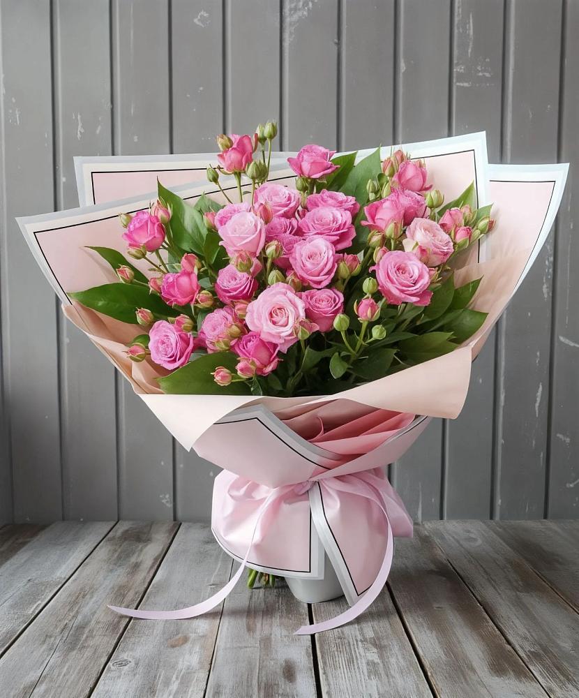 Букет Розовый кустик в Дмитровский Погост