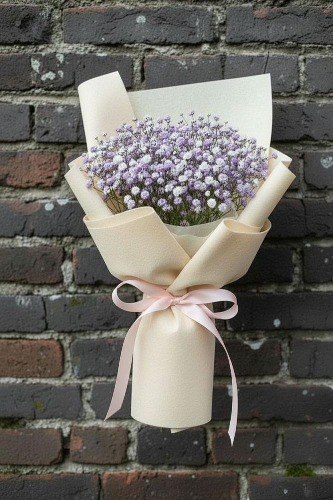 Букет цветов из: Гипсофила в Дмитровский Погост