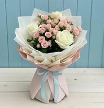 Букет цветов из:  Розы в Дмитровский Погост