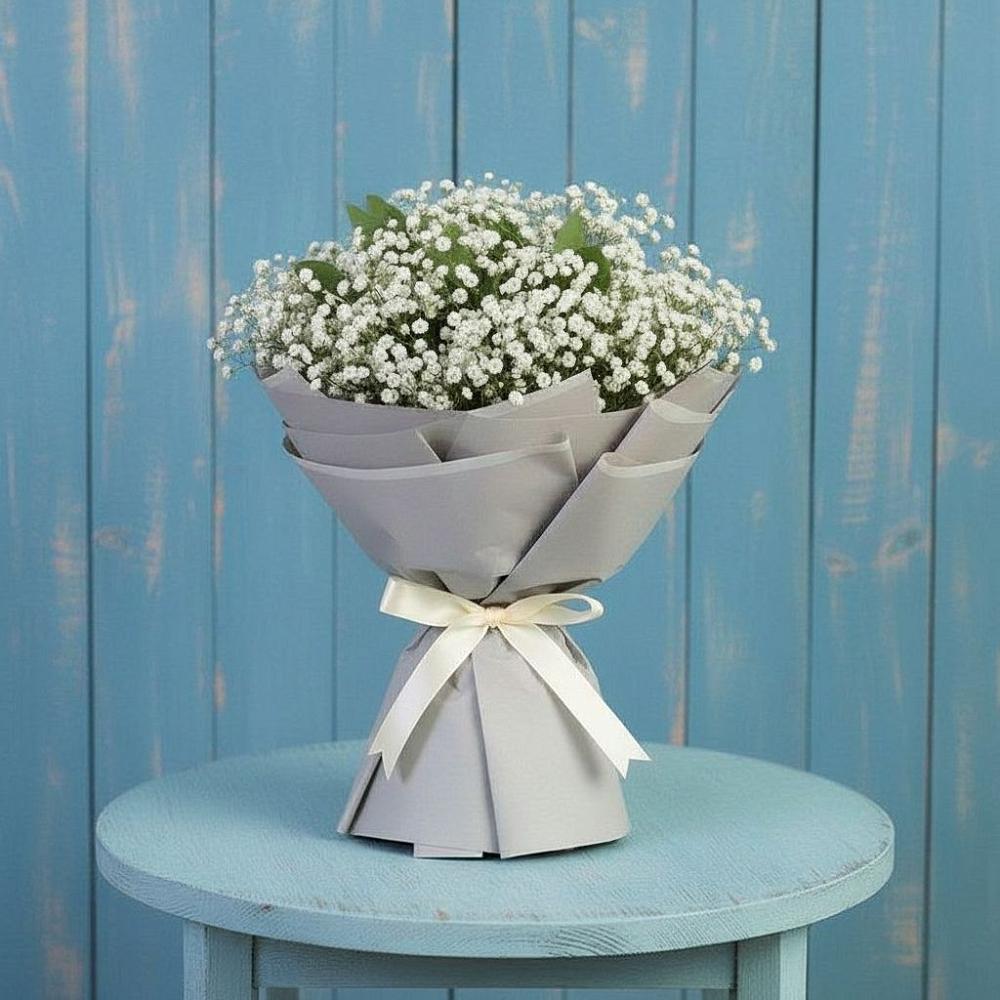 Букет цветов из: Гипсофила в Дмитровский Погост