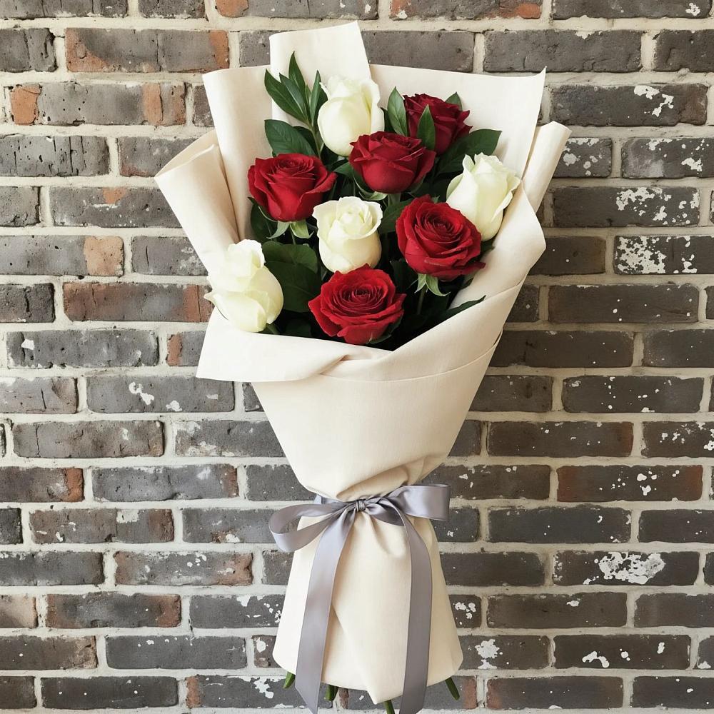 Букет цветов из: Розы в Дмитровский Погост