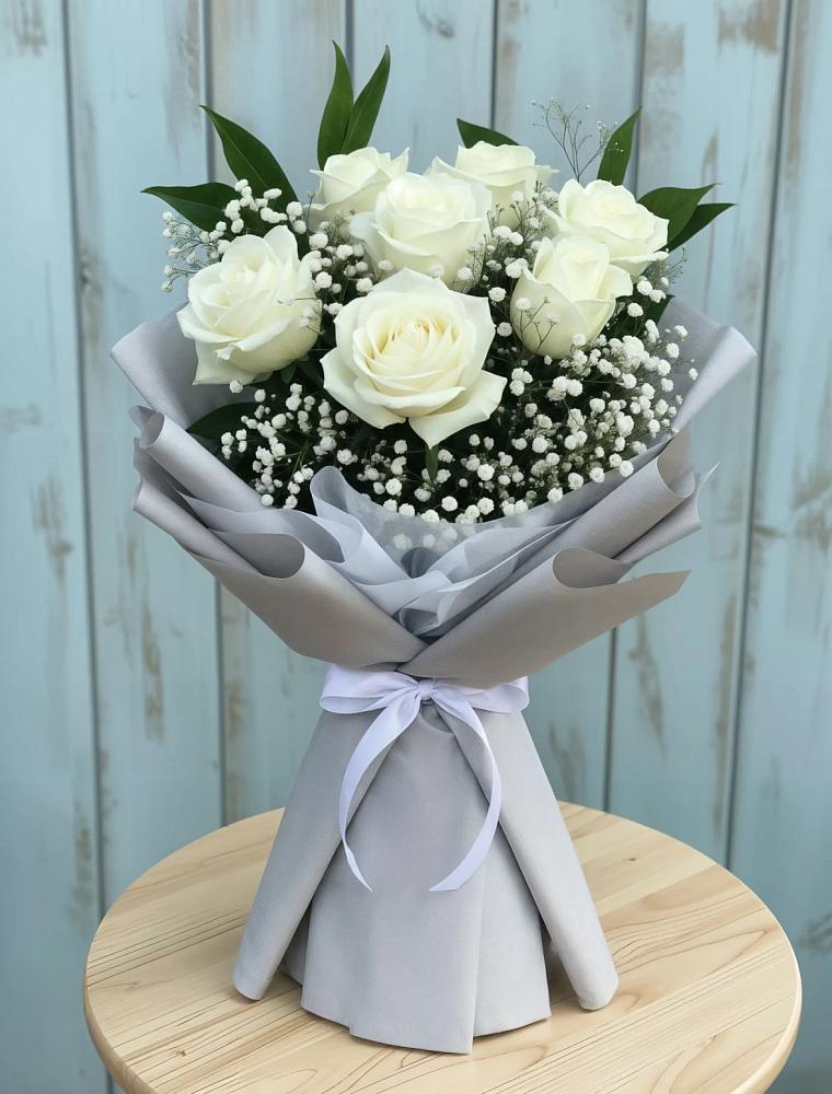 Букет цветов из: Розы в Дмитровский Погост