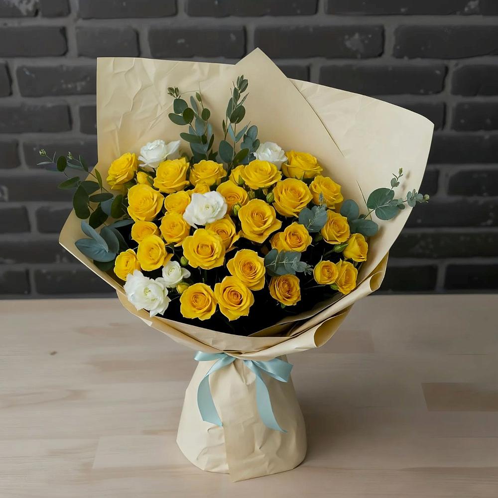 Букет цветов из: Розы в Дмитровский Погост