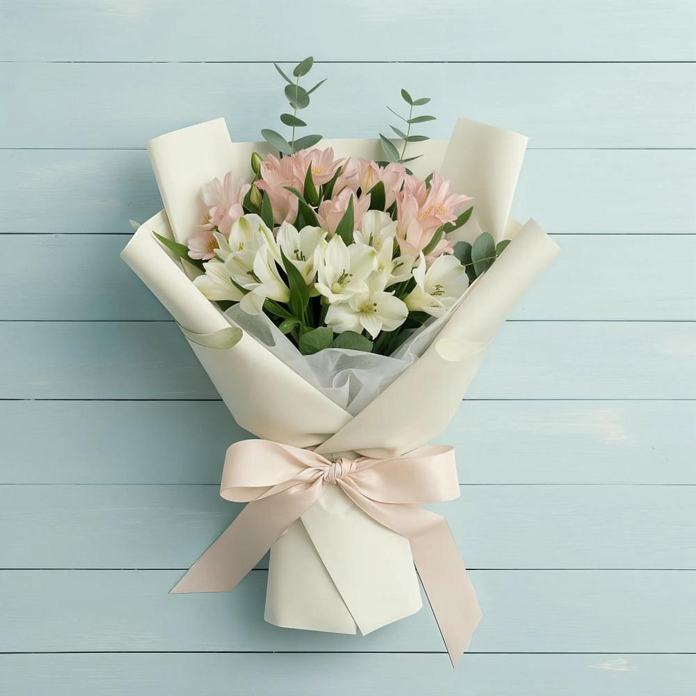 Букет цветов из: Альстромерии в Дмитровский Погост