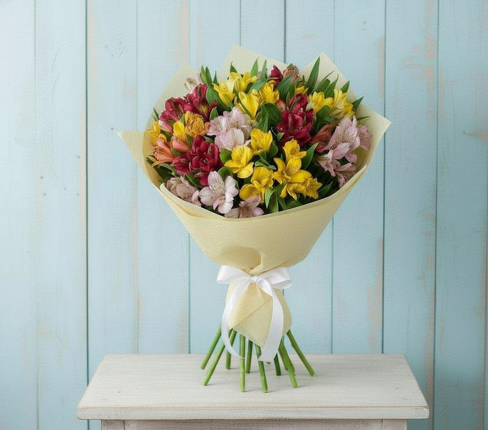 Букет цветов из: Альстромерии в Дмитровский Погост