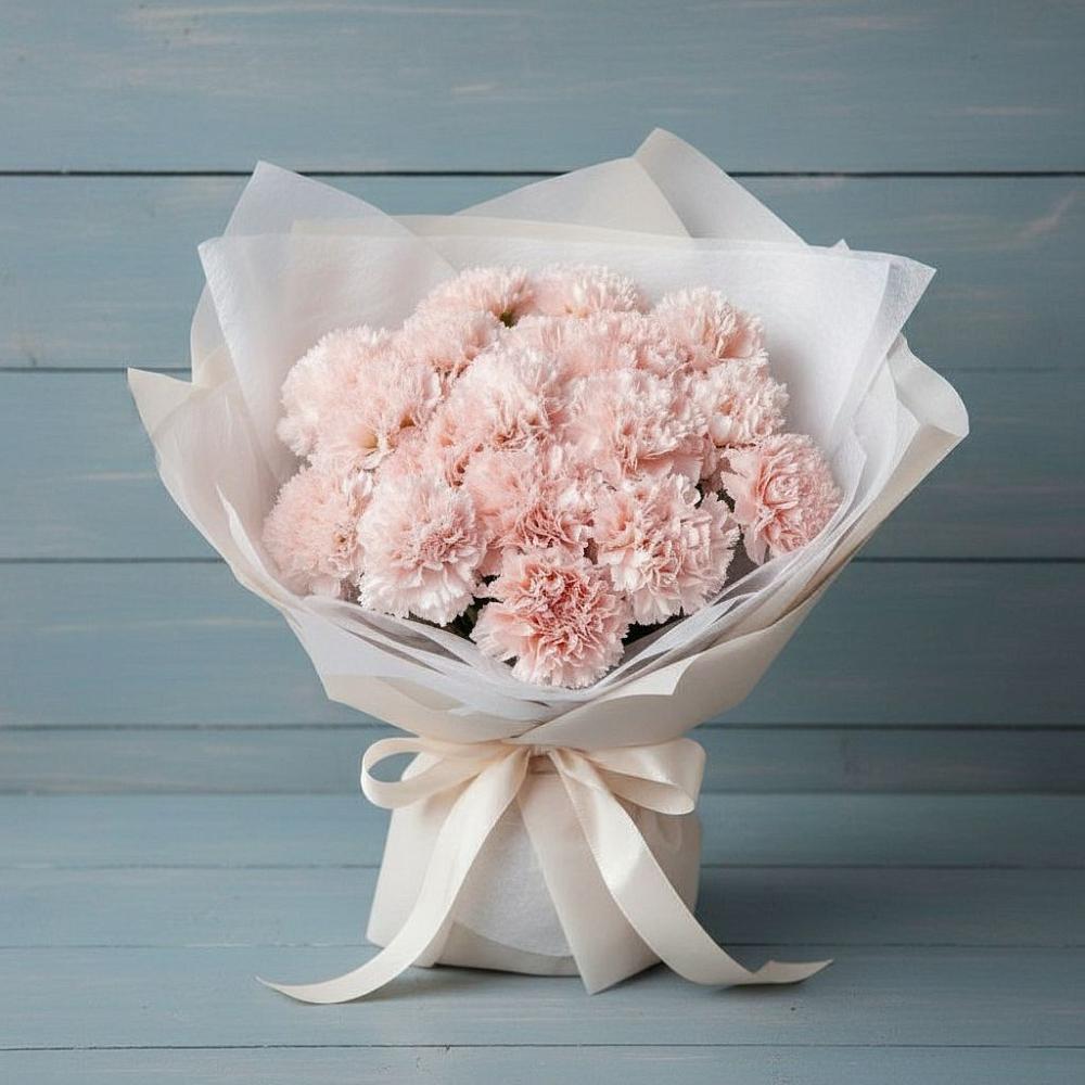 Букет цветов из: Гвоздики в Дмитровский Погост