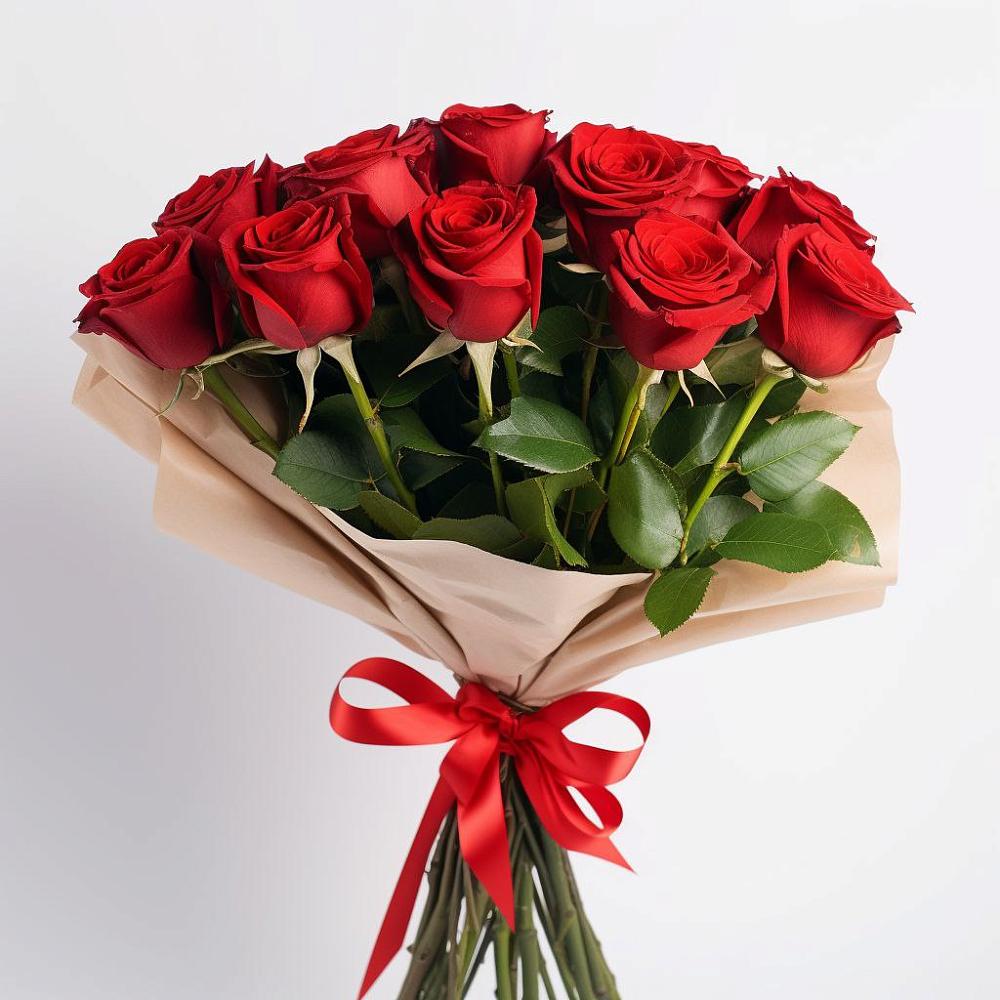 Букет 11 Красных роз Эдлесс Лав в Дмитровский Погост