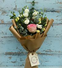 Букет цветов из:  Розы и Лизиантусы #REPLACE_PRED# Дмитровский Погост