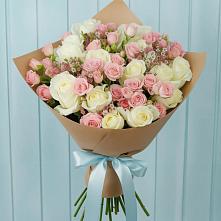 Букет цветов из:  Розы в Дмитровский Погост